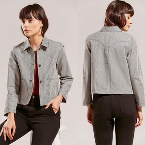 Lykke Wullf | Summer Striped Ranch Boxy Jacket Size: Small